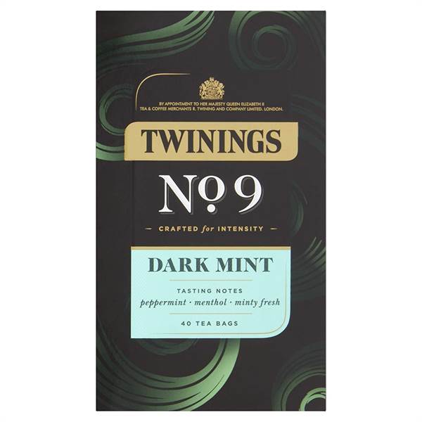 Twinings- No. 9 Dark Mint Tea Bags Imported
